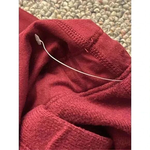 Free People Women's M Maroon‎ High-Waisted Jogger Pants w/ Pockets - Picture 8 of 8